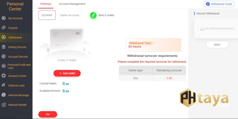 withdrawing money using gcash