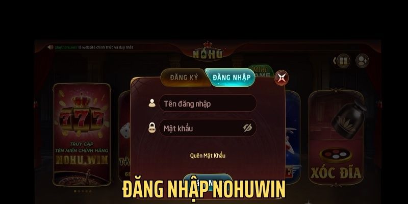 Log in to your betting account at nohuwin