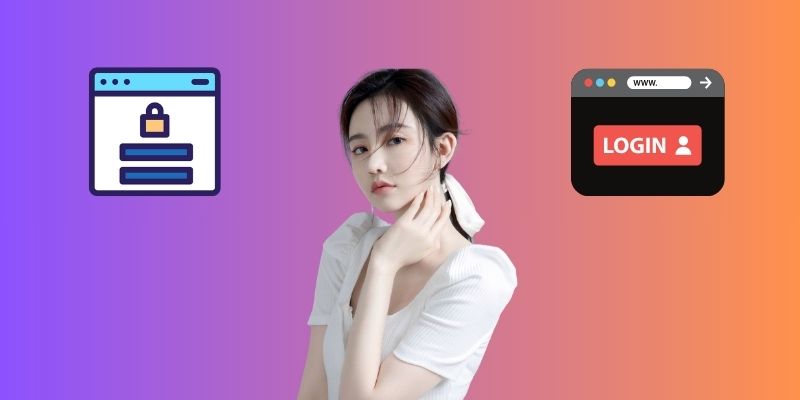 Instructions on how to log in